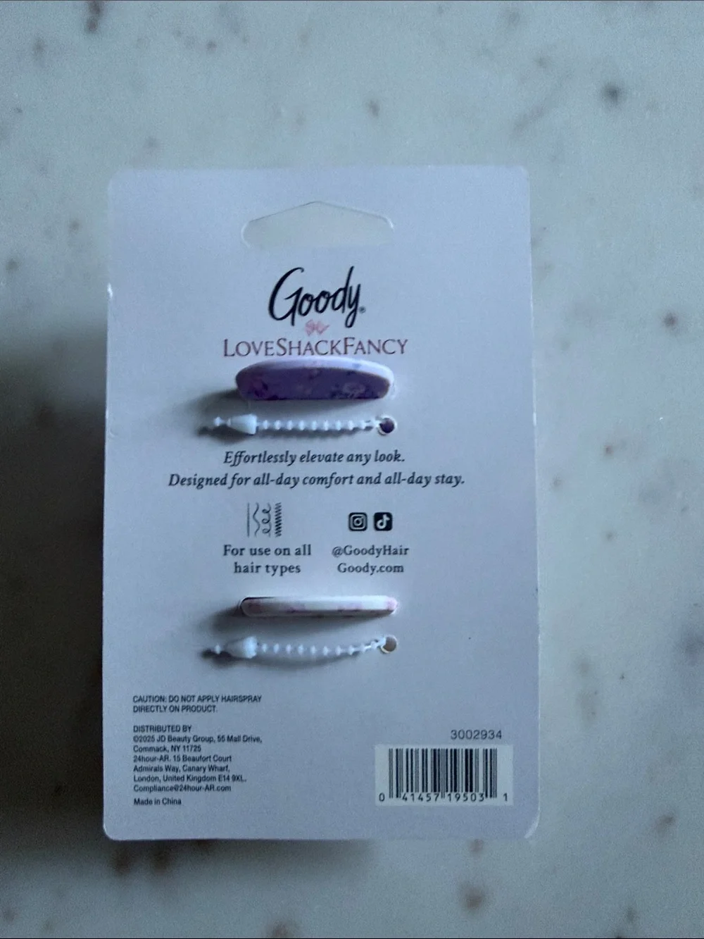 Loveshackfancy target Hair Accessory Set - Sleep Mask, Scrunchie & Clips